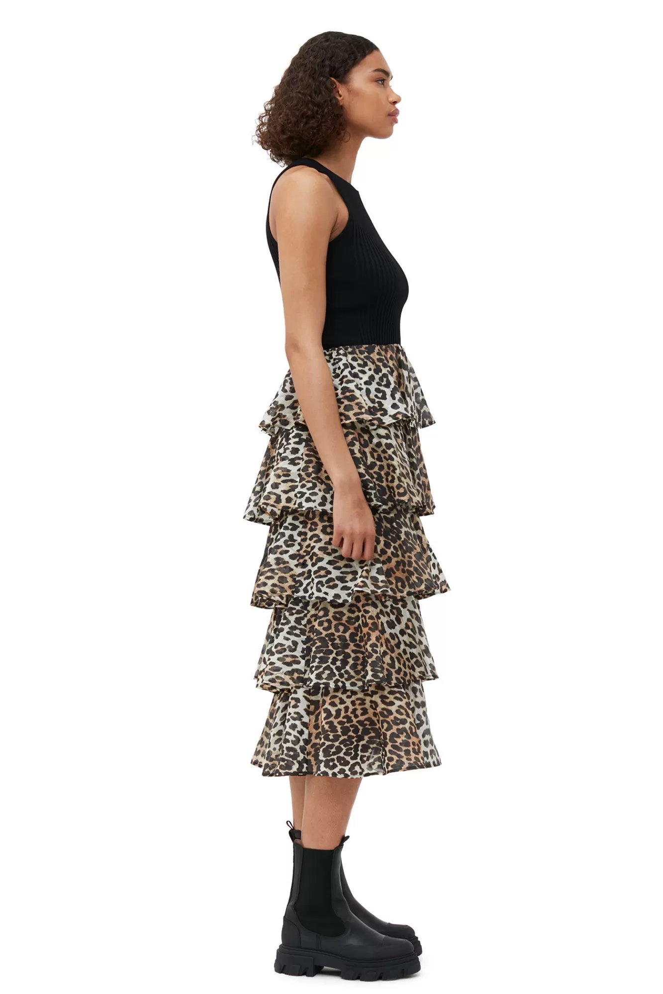 Sheer Voile Maxi Flounce Skirt>GANNI Sale