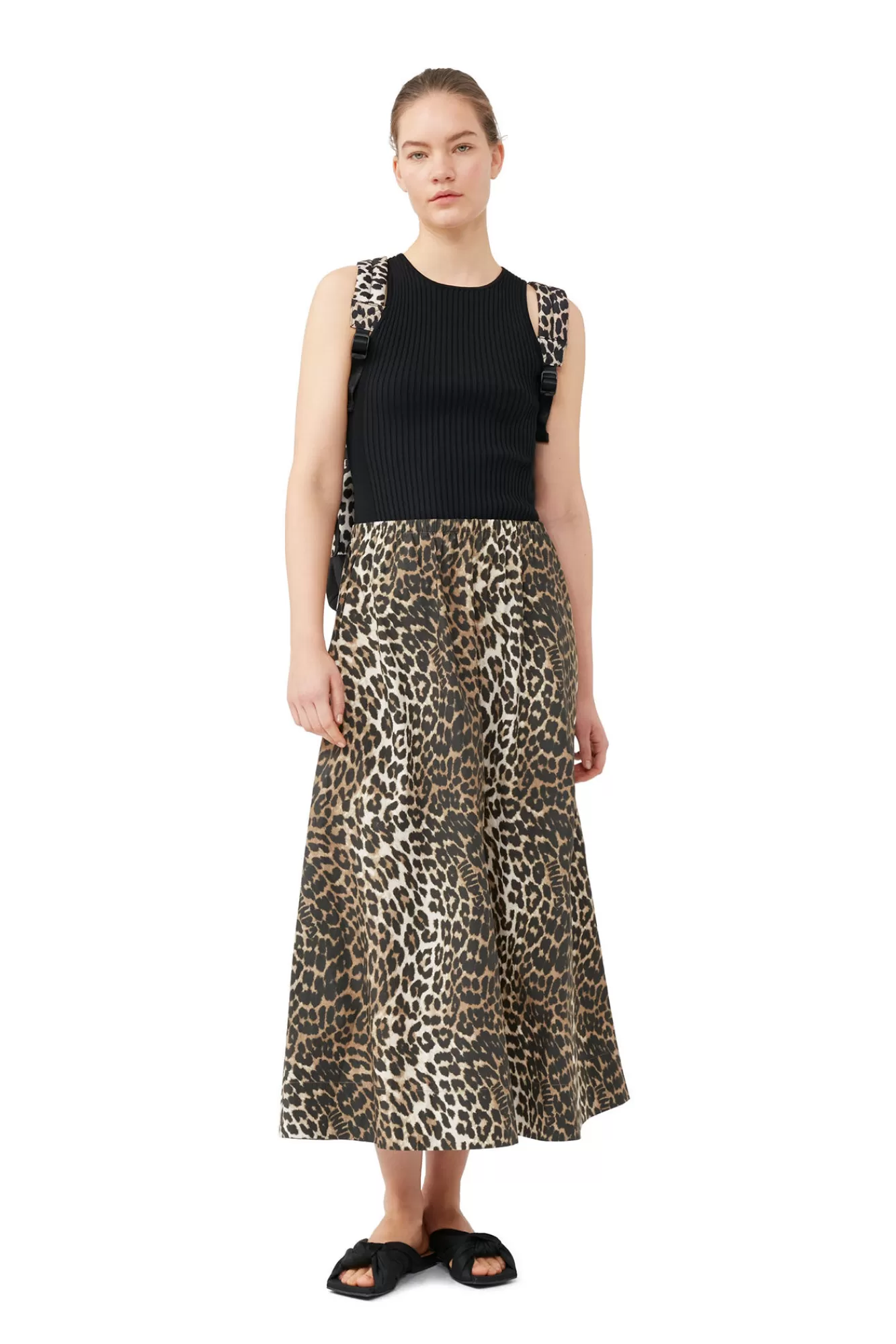 Sleeveless Melange Top>GANNI Store