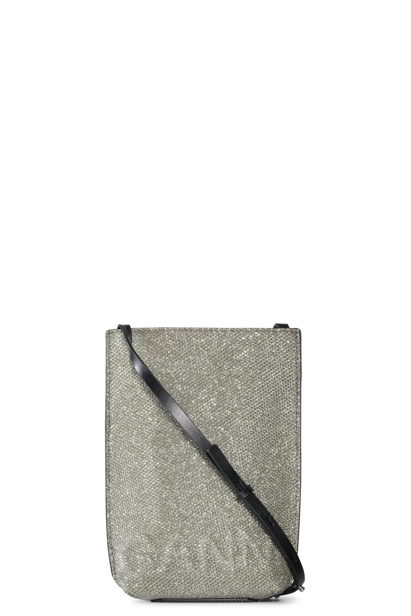 Small Glitter Banner Crossbody Bag>GANNI Store