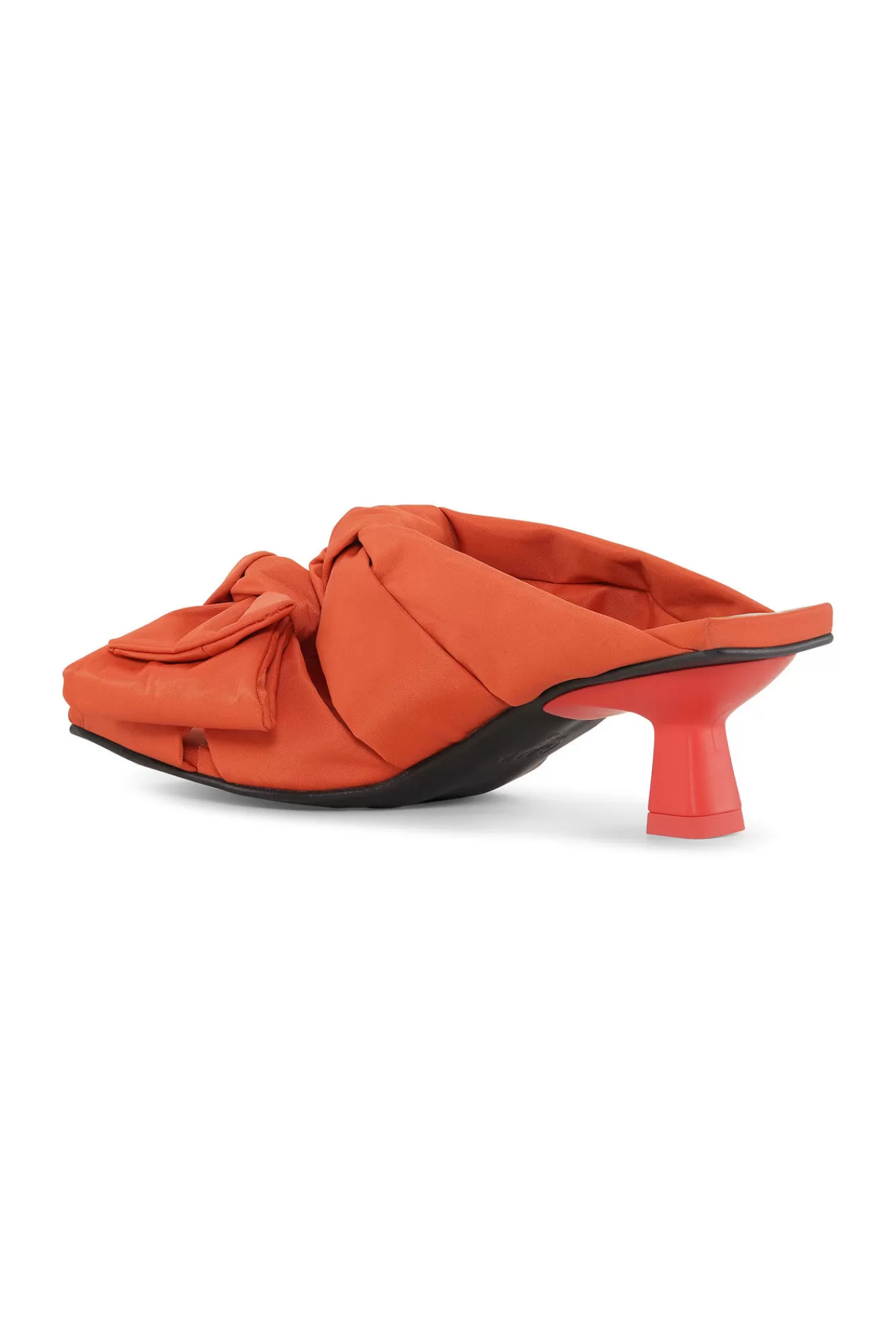 Soft Bow Kitten Heel Sandals>GANNI Discount