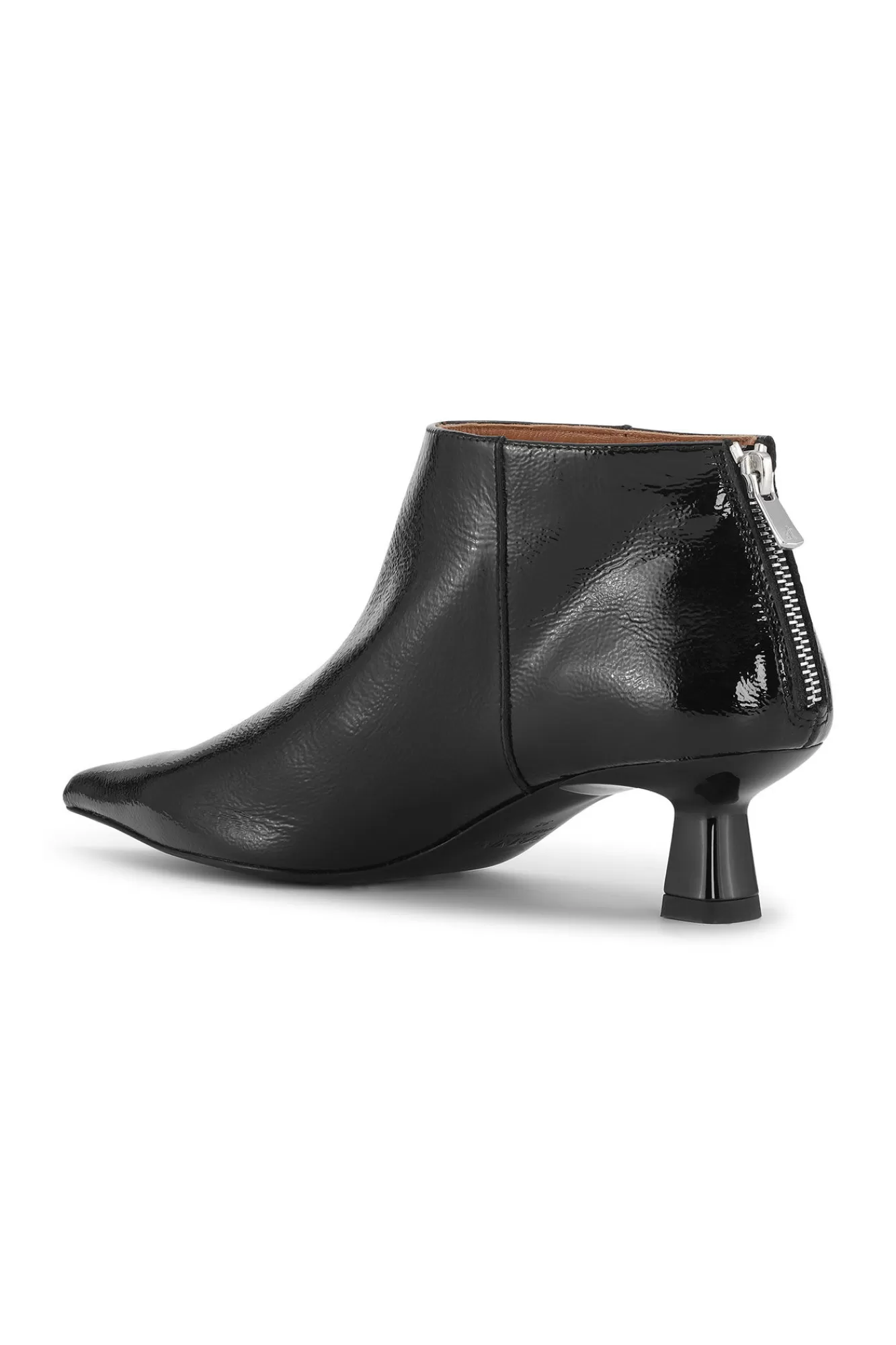 Soft Pointy Crop Boots Naplack>GANNI Outlet
