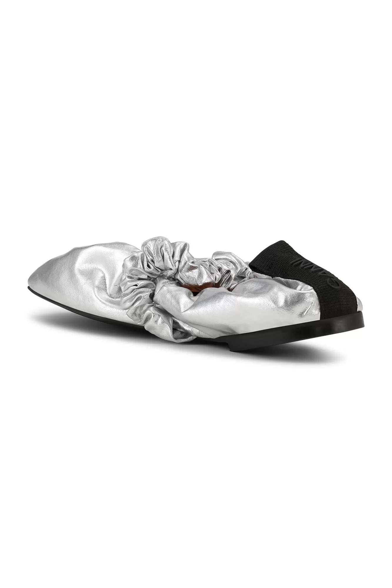 Soft Square Toe Scrunchie Ballerinas>GANNI Best Sale