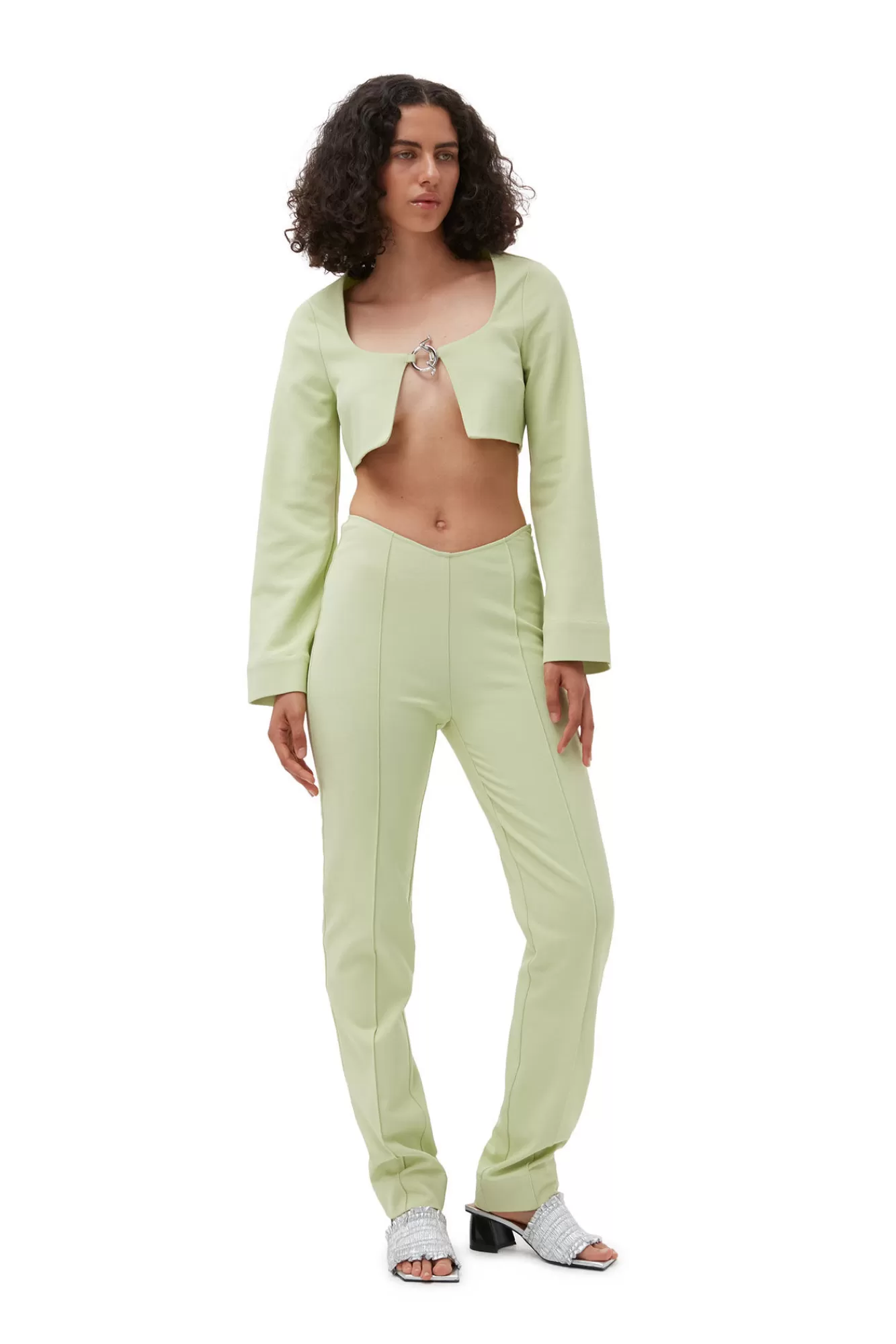 Stretch Suiting Tight Pants>GANNI Fashion