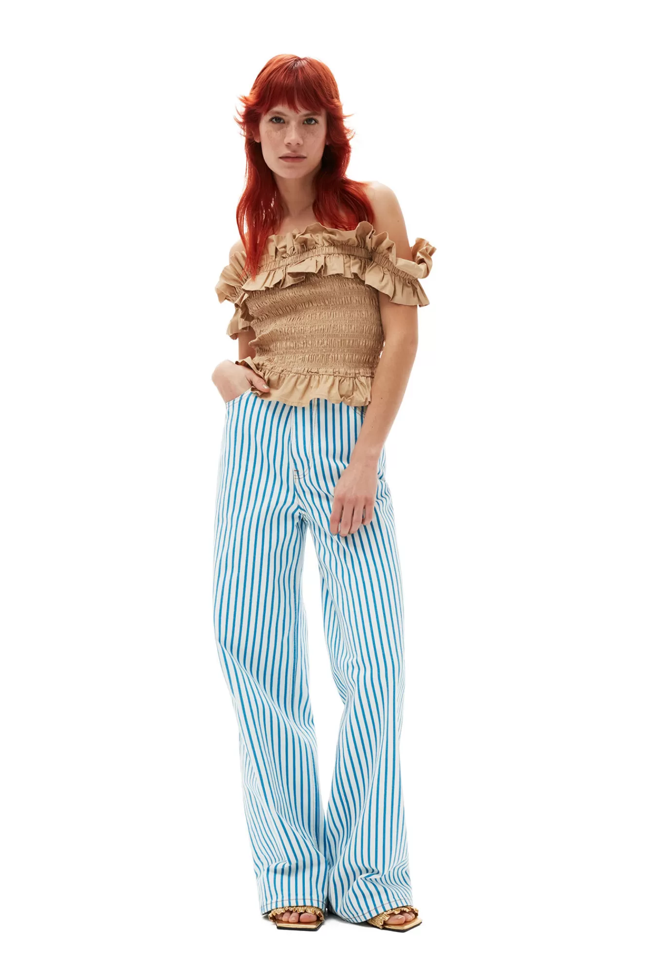 Striped Magny Jeans>GANNI Best