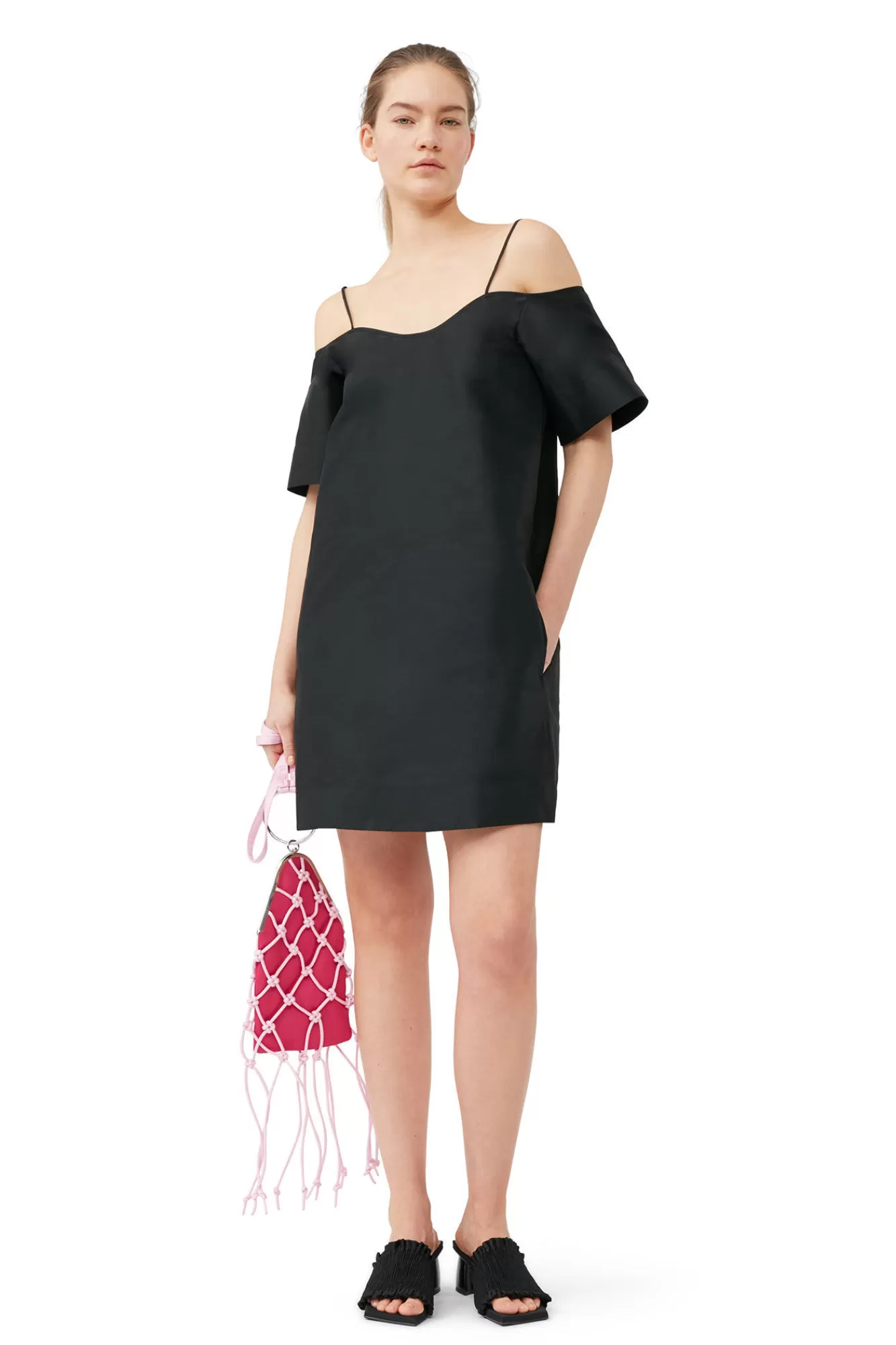 Taffeta Mini Dress>GANNI Fashion
