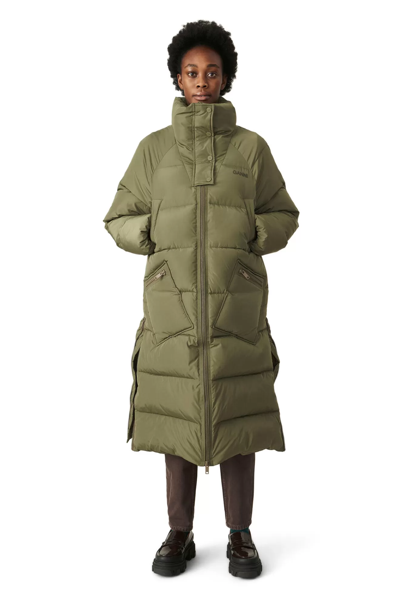 Tech Puffer Oversized Puffer Coat>GANNI Best Sale