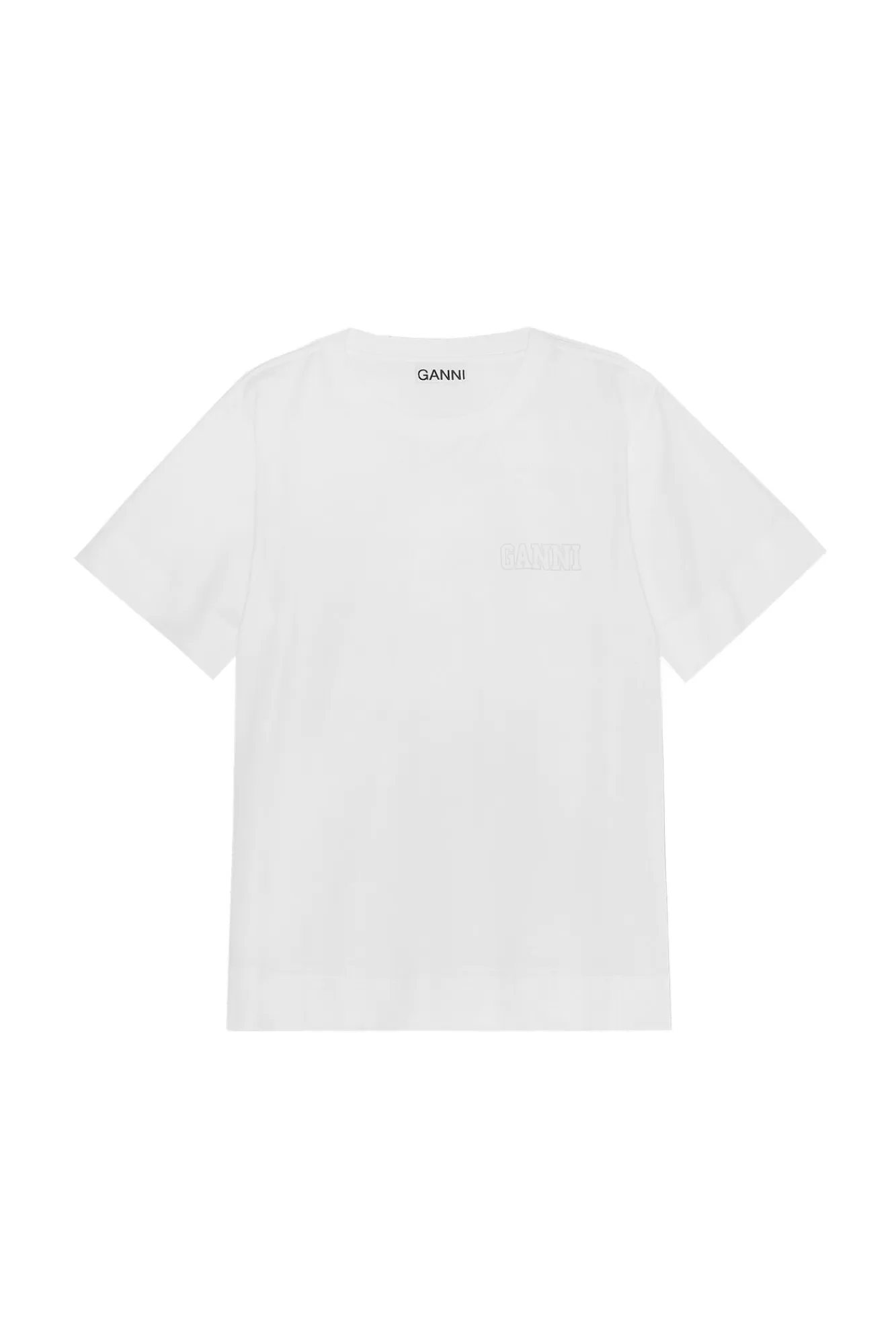 Thin Software Jersey O-Neck T-Shirt>GANNI Online
