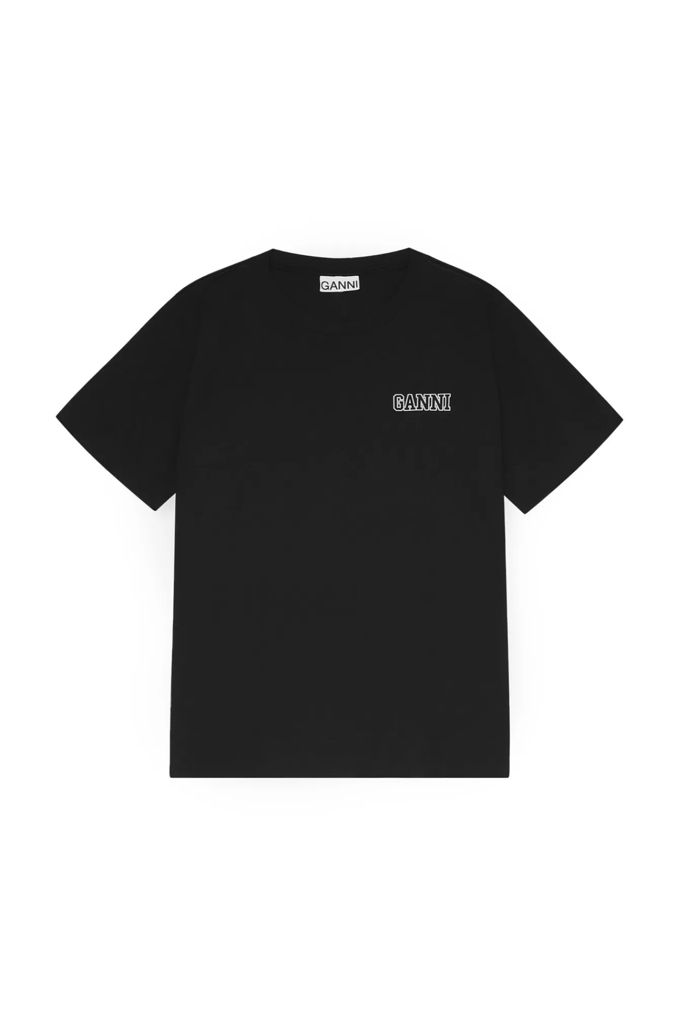Thin Software Jersey O-Neck T-Shirt>GANNI Discount