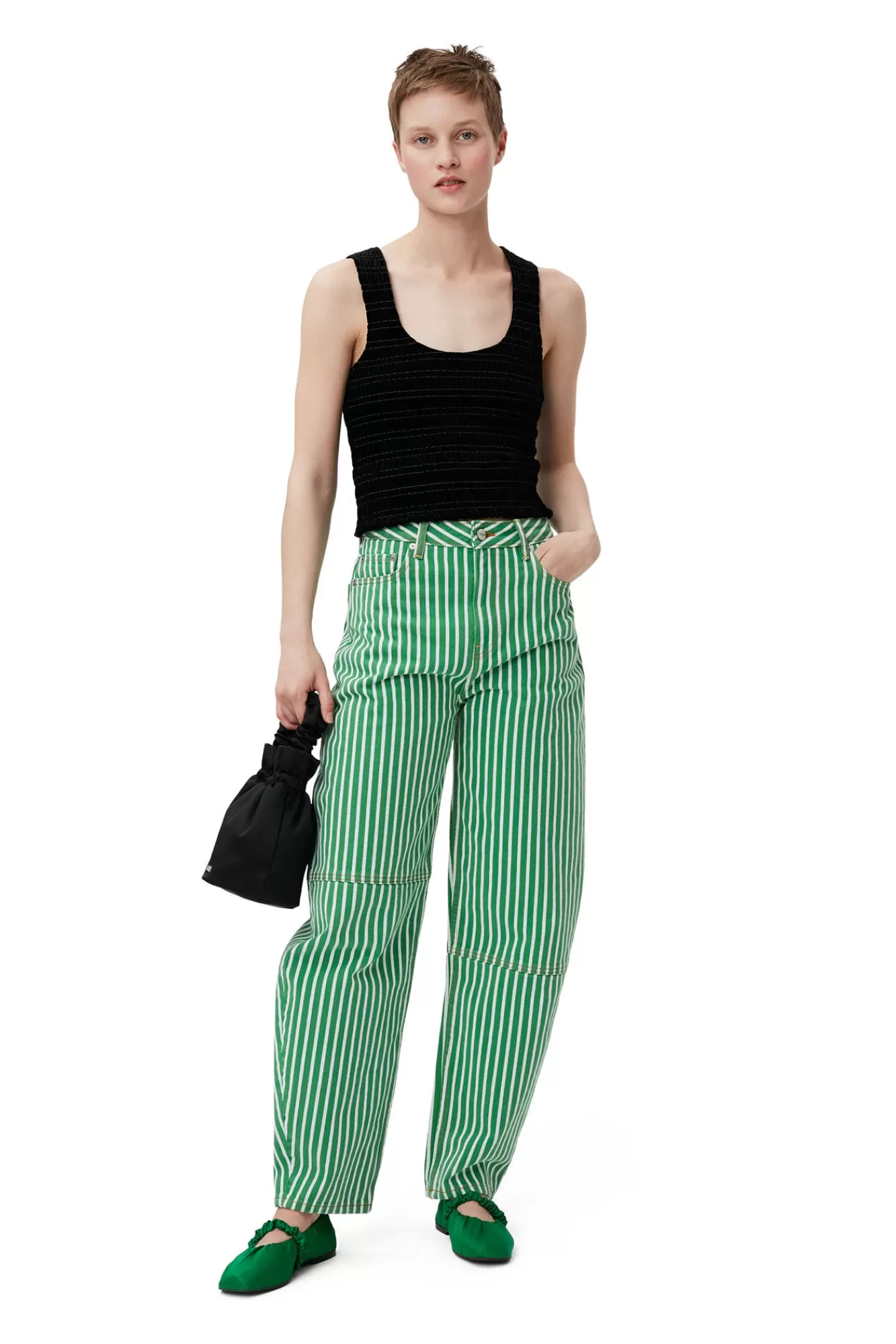 Velvet Smock Top>GANNI New