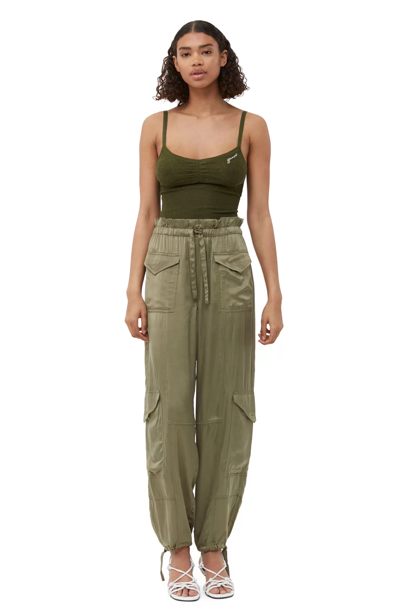 Washed Satin Pants>GANNI Best
