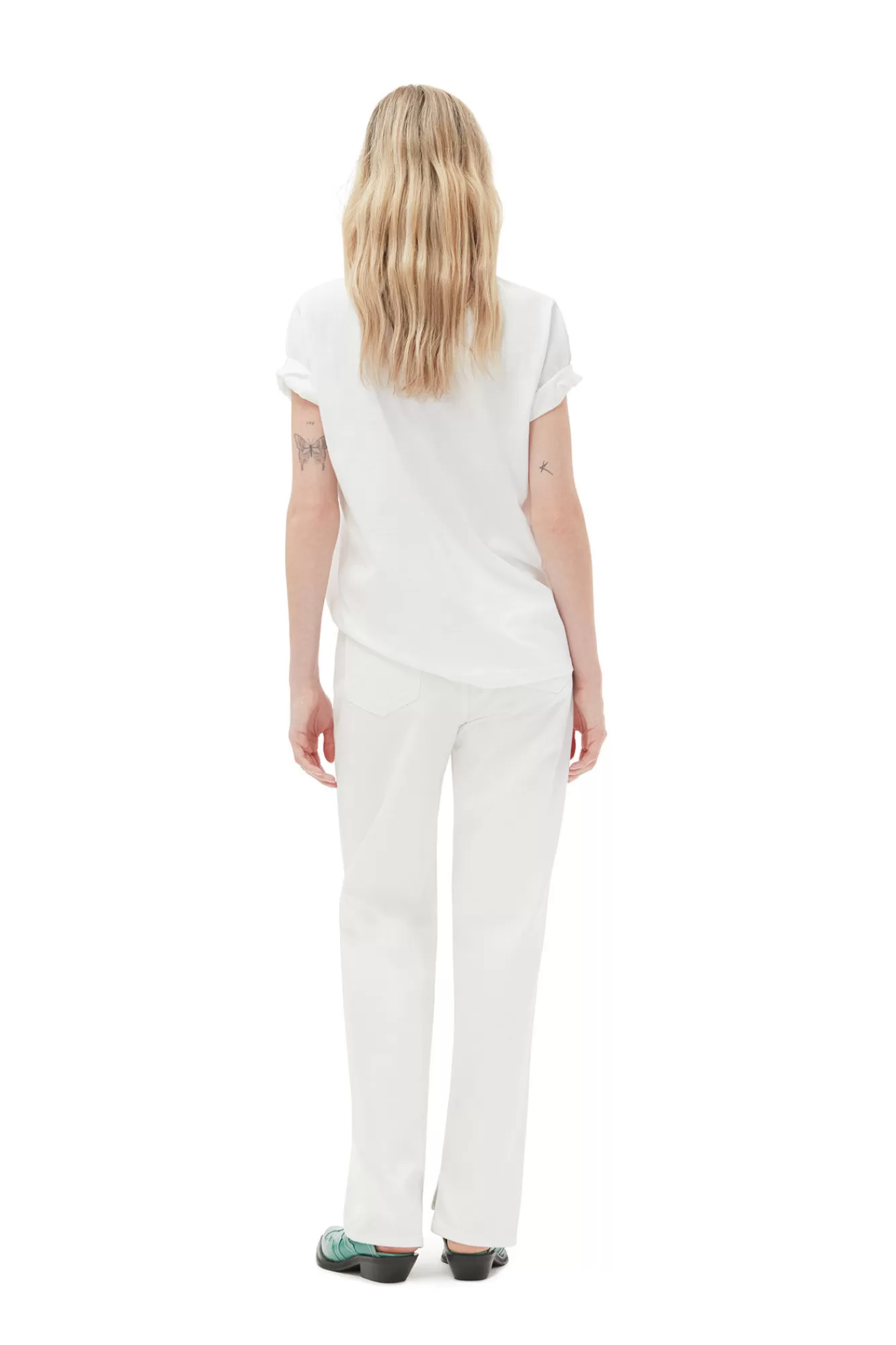 White Lovy Jeans>GANNI Cheap