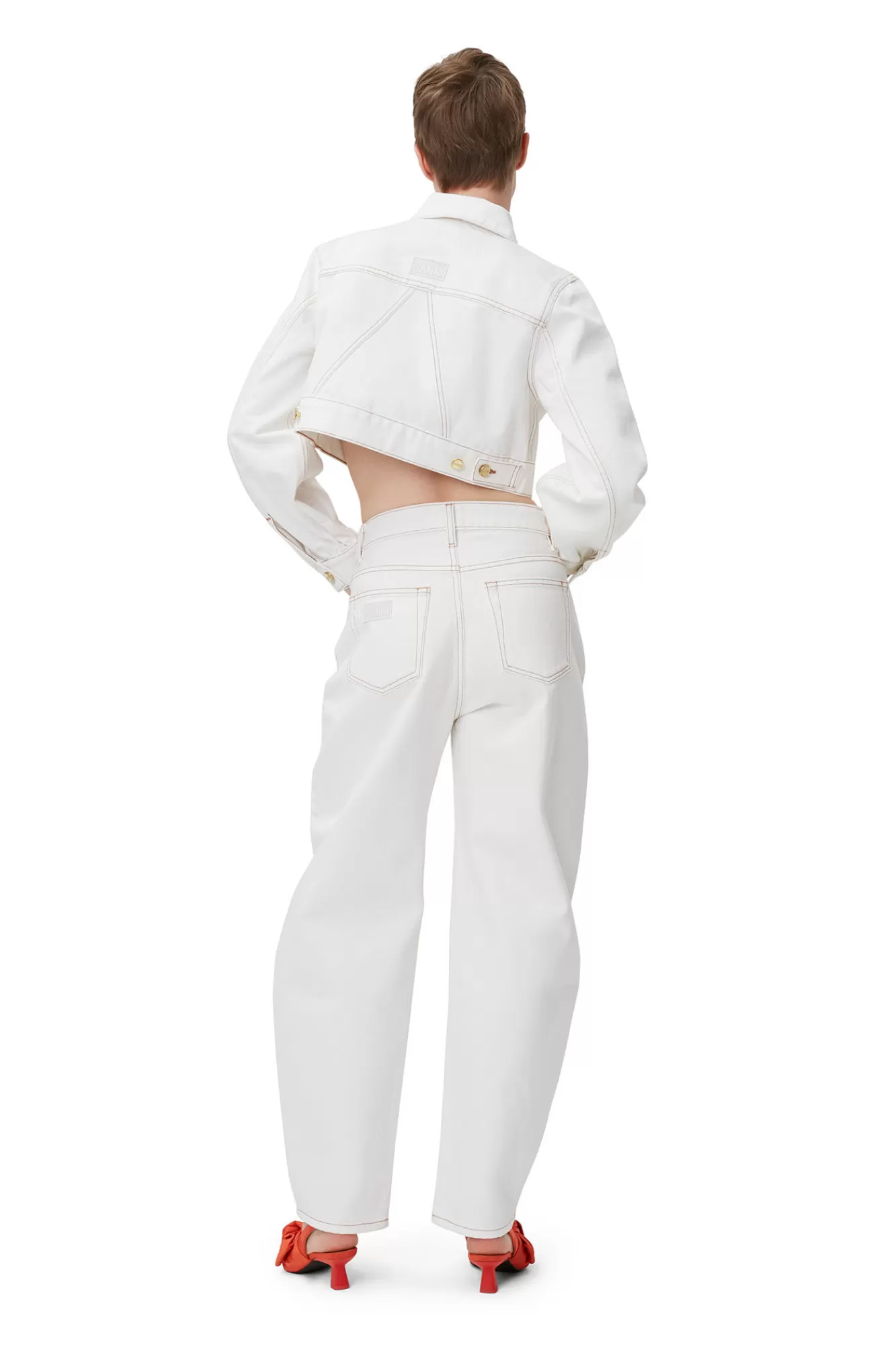 White Stary Jeans>GANNI Discount